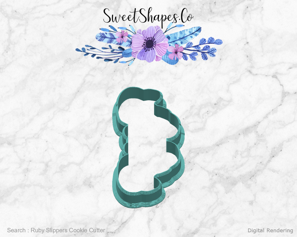 Ruby Slippers Cookie Cutter — right view