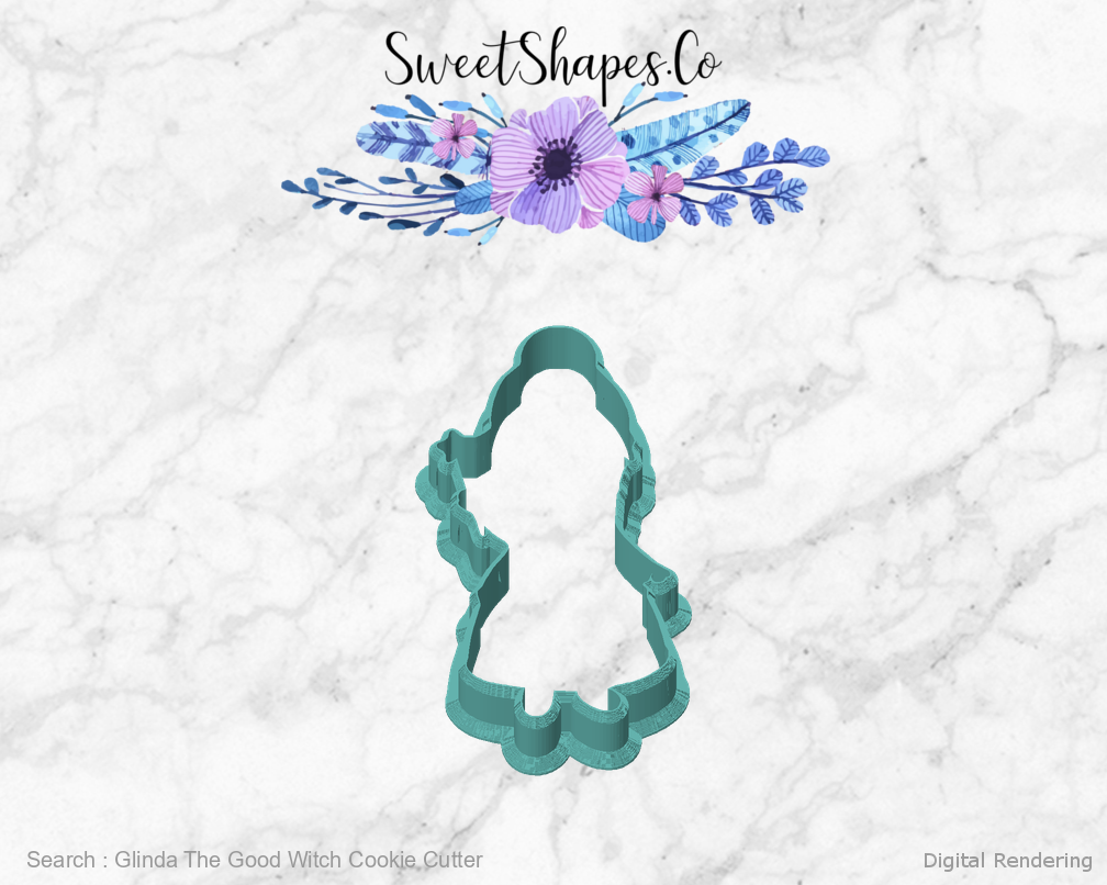 Glinda The Good Witch Cookie Cutter — front view