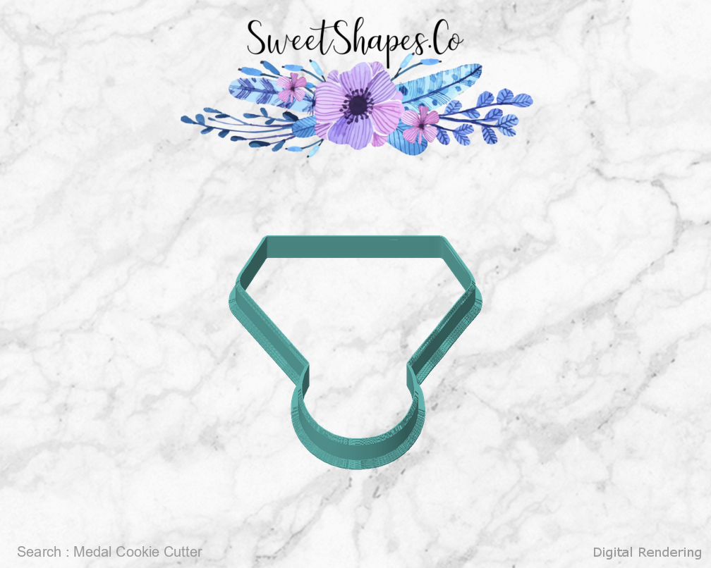 Medal Cookie Cutter — front view
