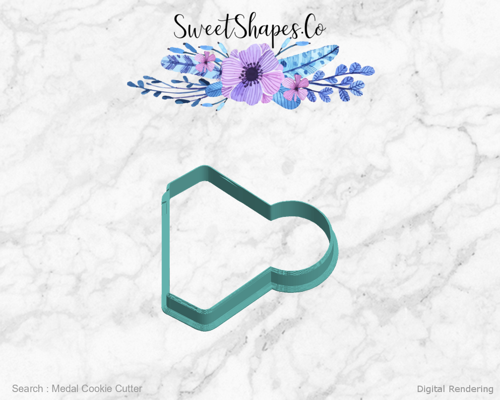 Medal Cookie Cutter — left view