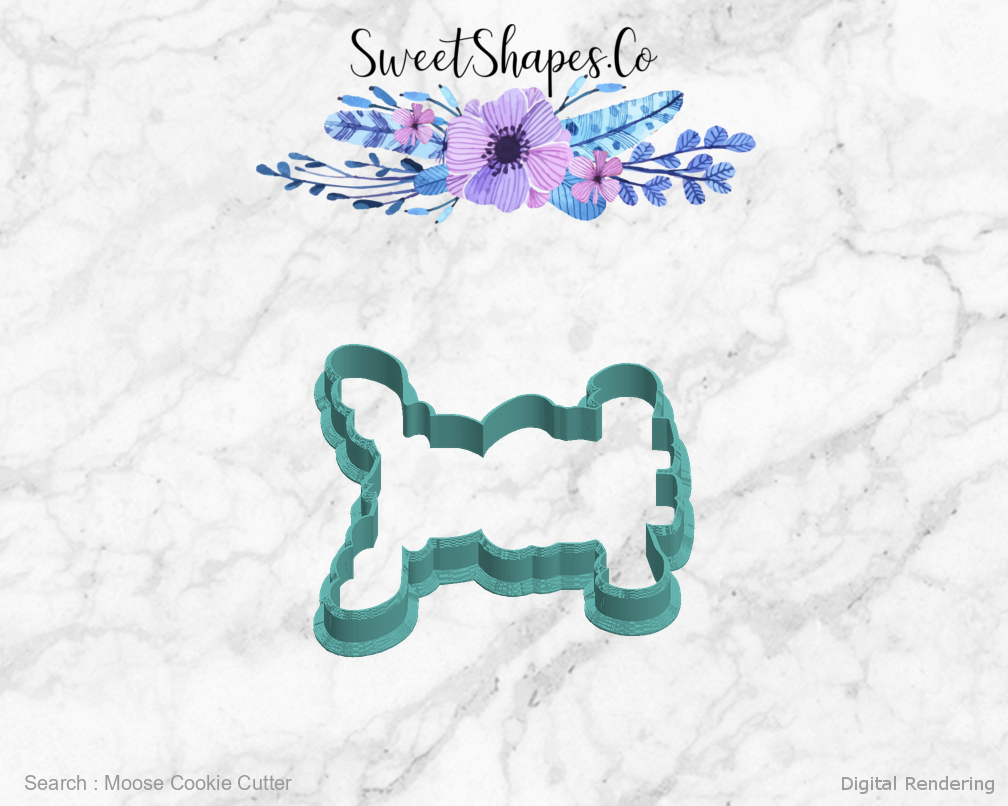 Moose Cookie Cutter — left view