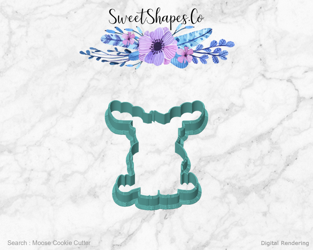 Moose Cookie Cutter — front view