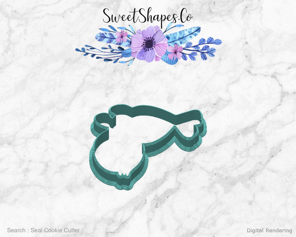 Seal Cookie Cutter — back view