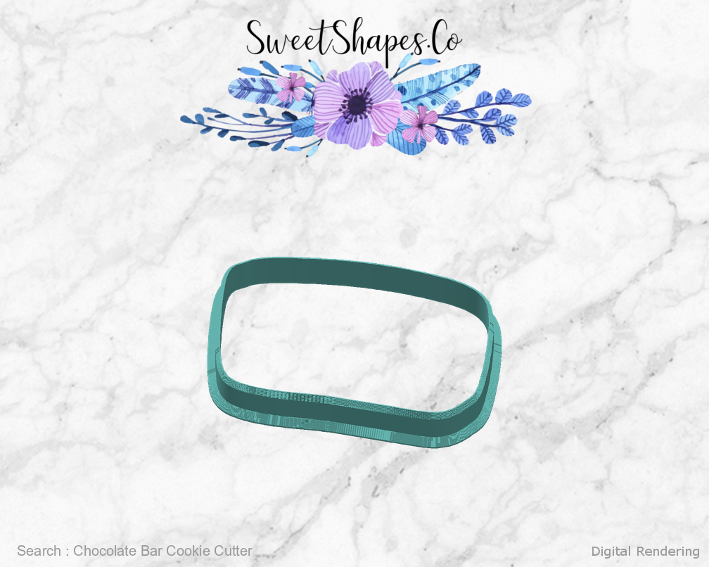 Chocolate Bar Cookie Cutter — right view