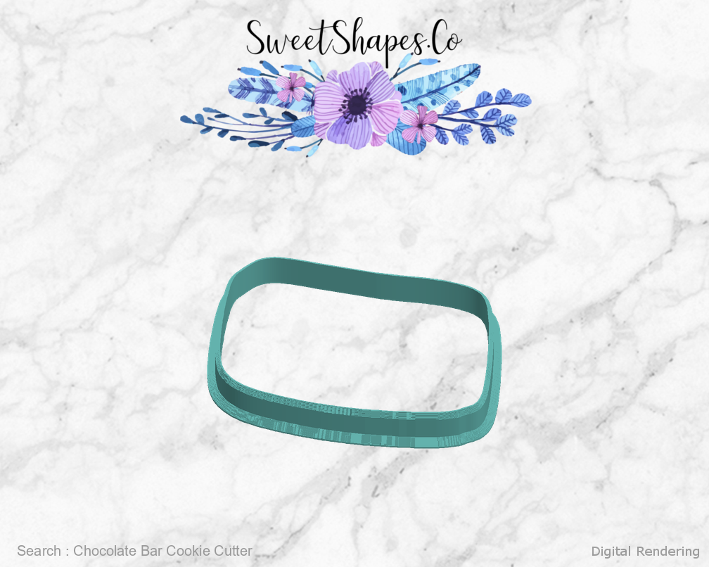 Chocolate Bar Cookie Cutter — left view