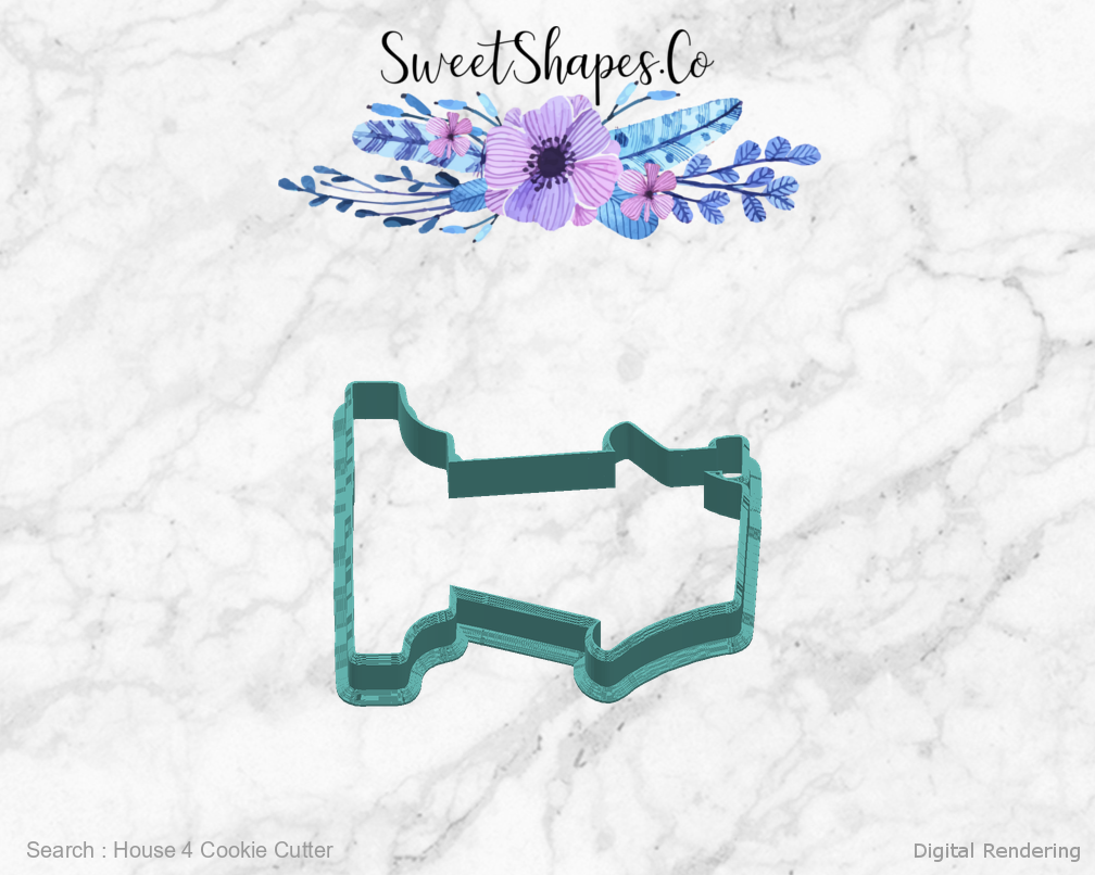House 4 Cookie Cutter — right view