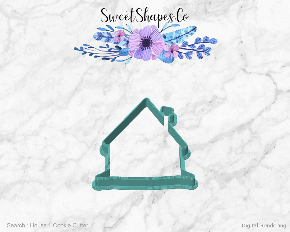 House 1 Cookie Cutter — front view