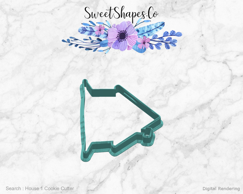 House 1 Cookie Cutter — right view