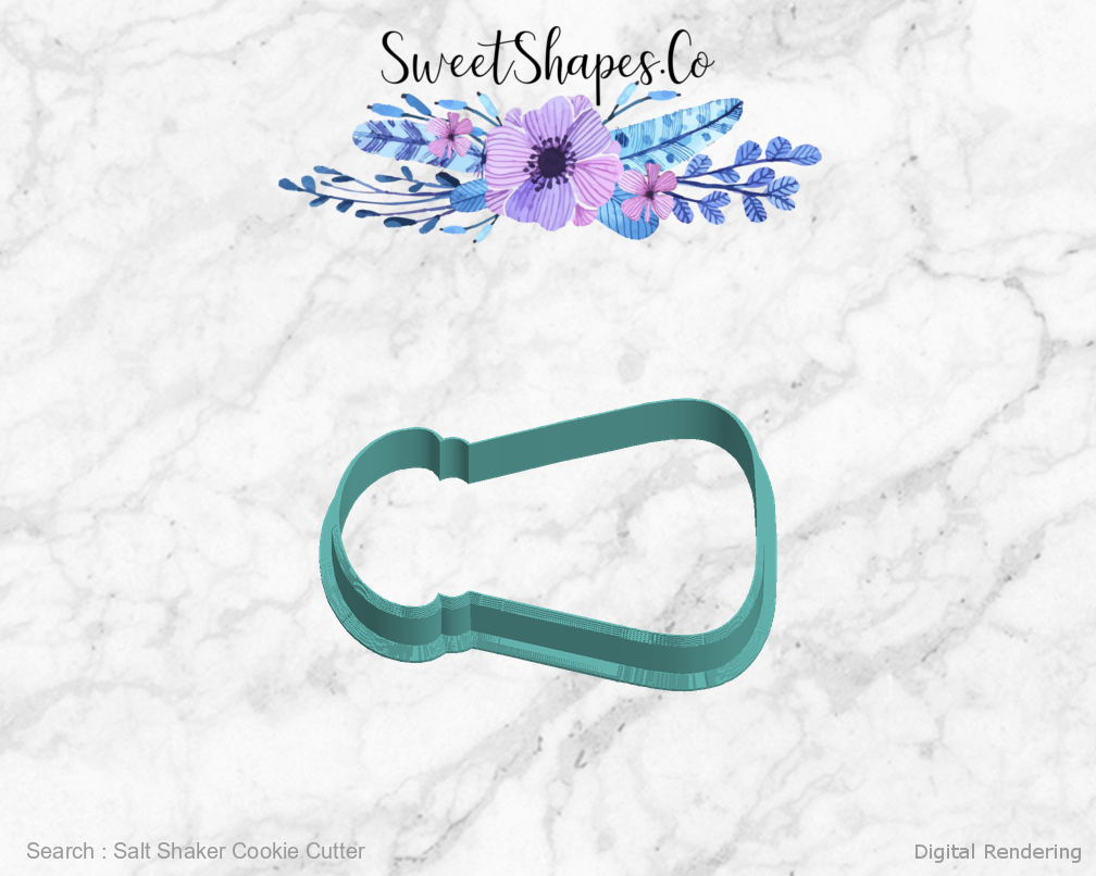 Salt Shaker Cookie Cutter — left view