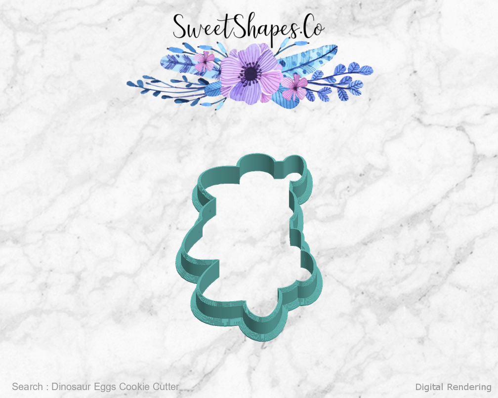 Dinosaur Eggs Cookie Cutter — left view