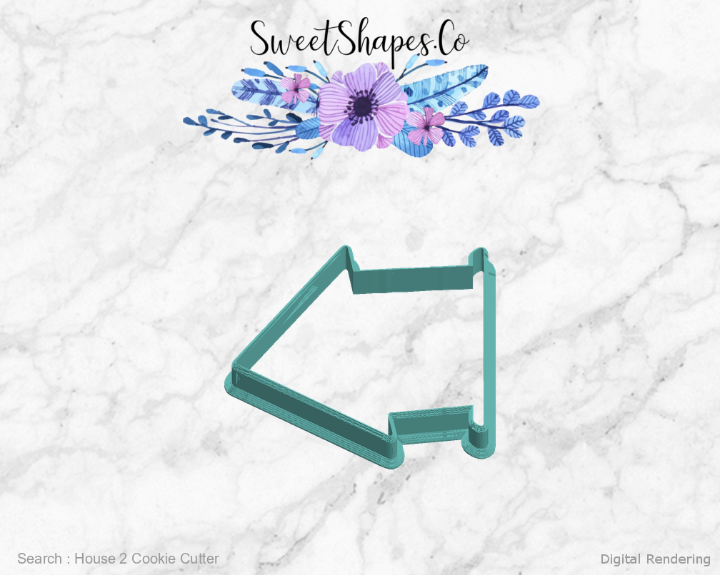 House 2 Cookie Cutter — left view