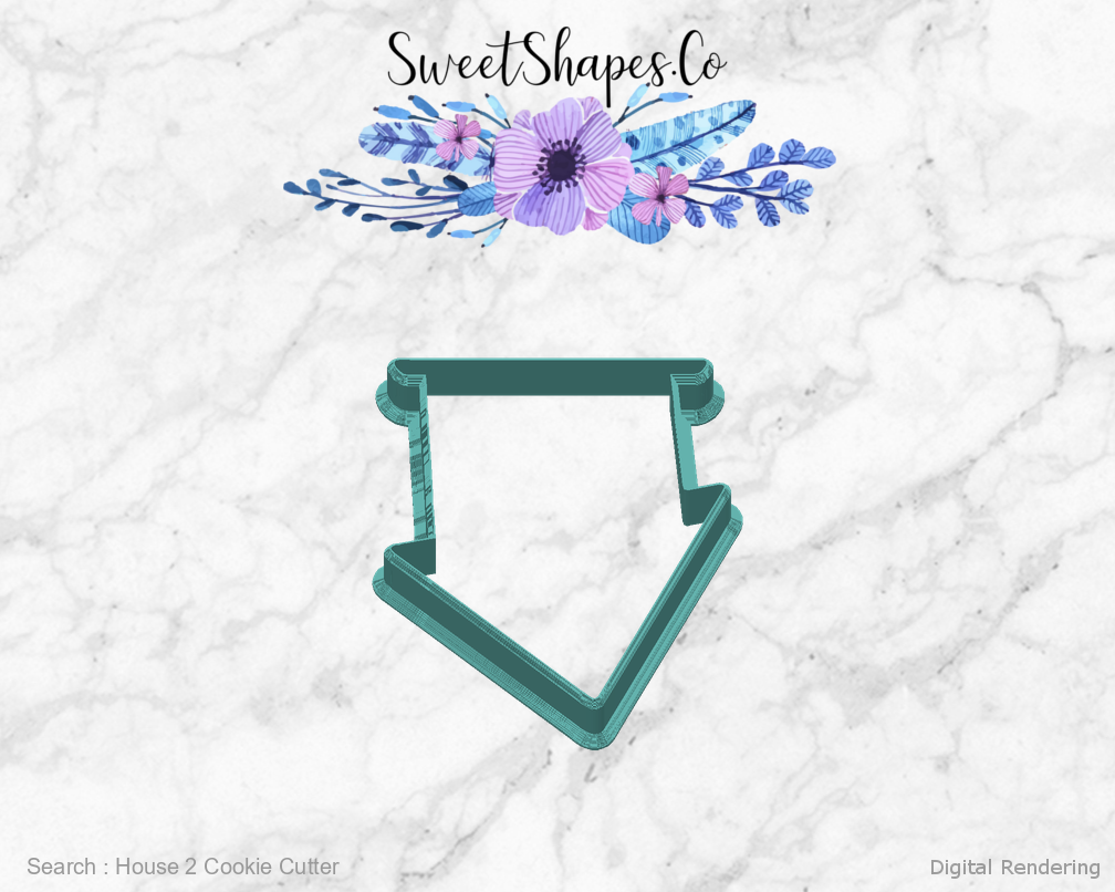 House 2 Cookie Cutter — back view