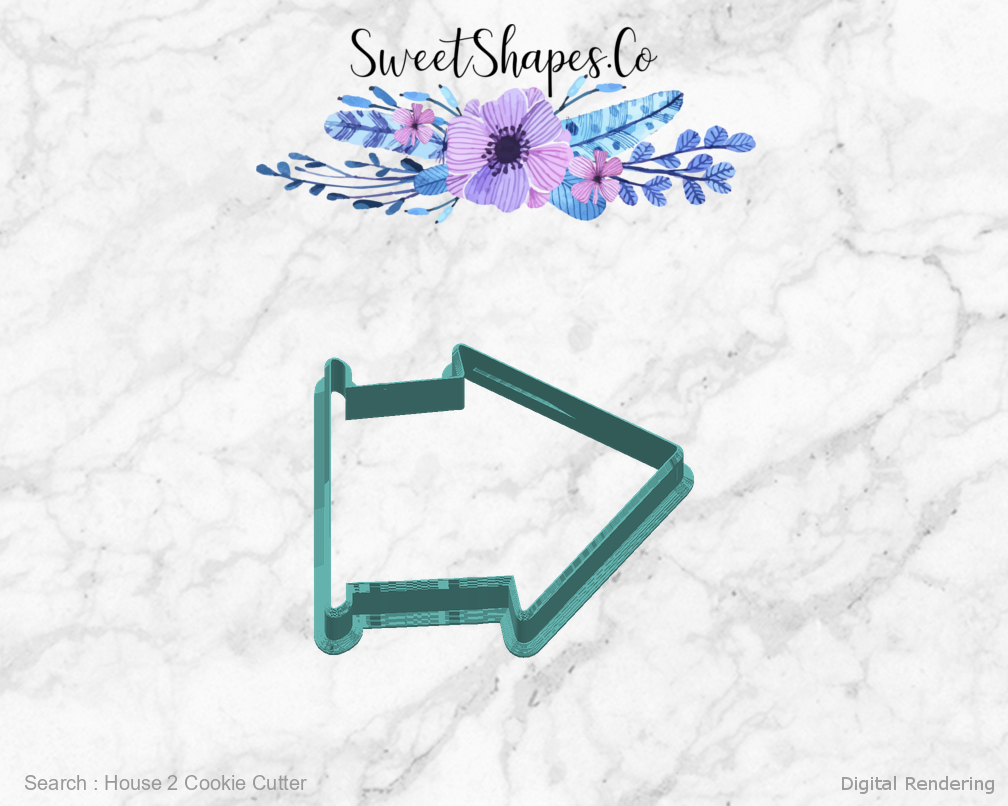 House 2 Cookie Cutter — right view