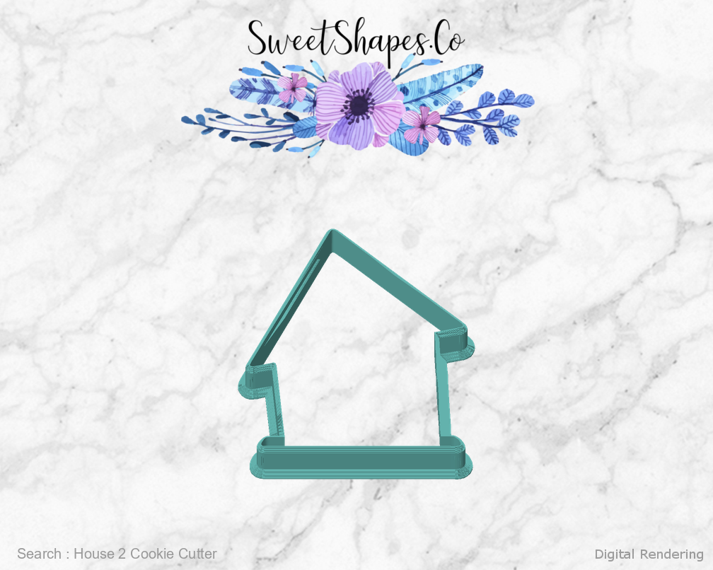 House 2 Cookie Cutter — front view