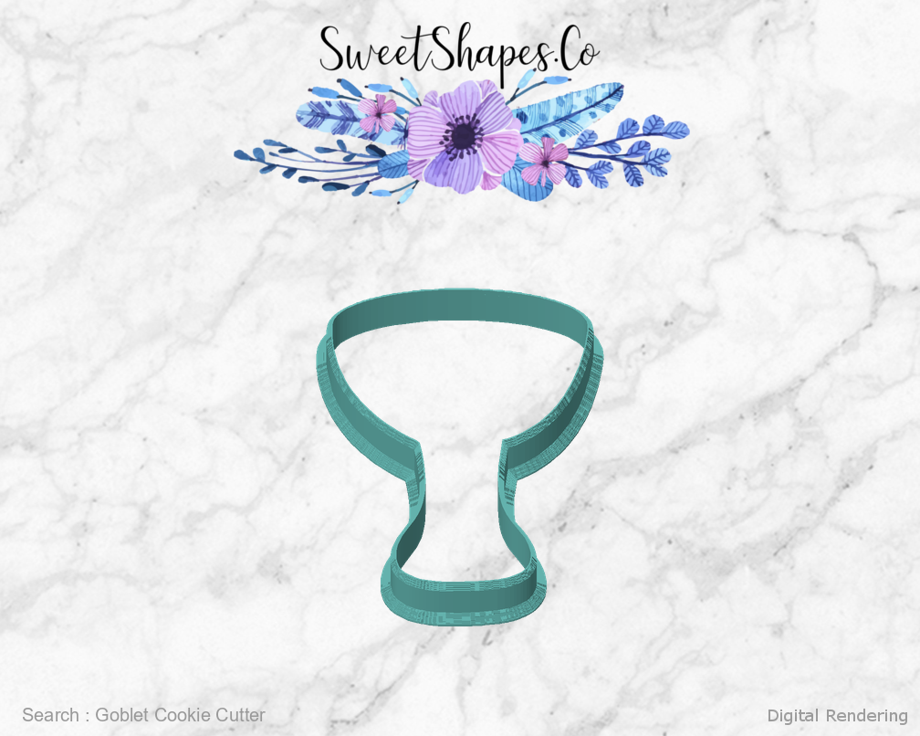 Goblet Cookie Cutter — front view