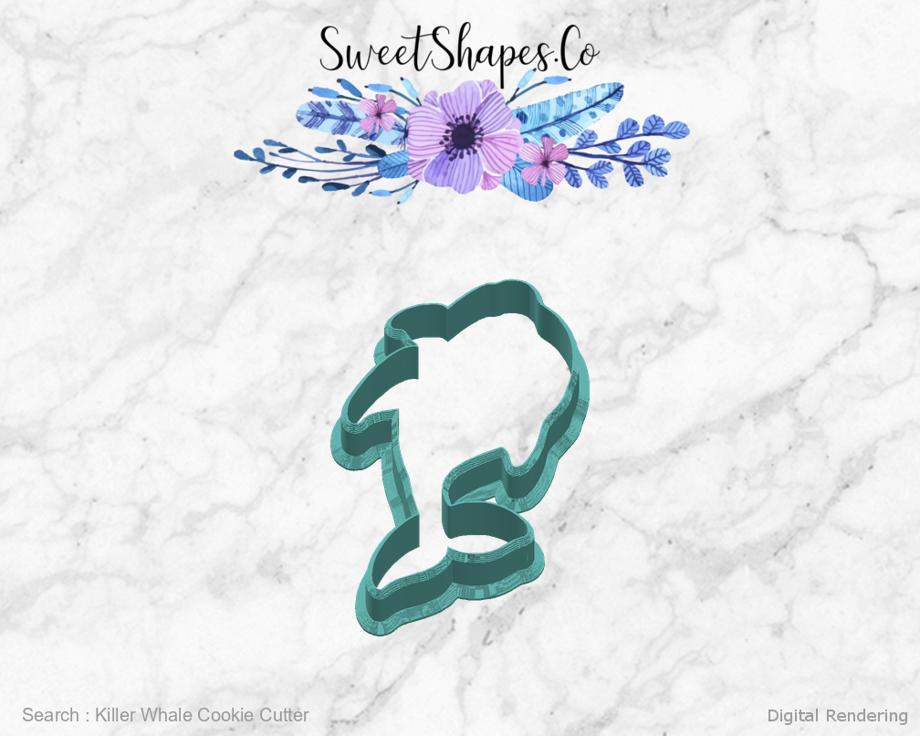 Killer Whale Cookie Cutter — right view