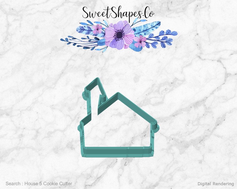 House 5 Cookie Cutter — front view