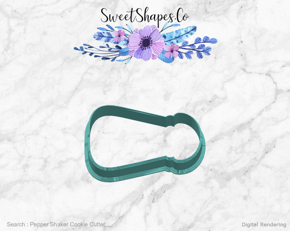 Pepper Shaker Cookie Cutter — right view