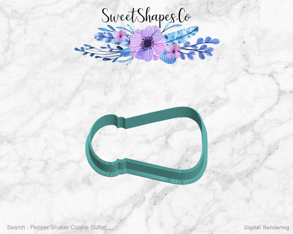 Pepper Shaker Cookie Cutter — left view