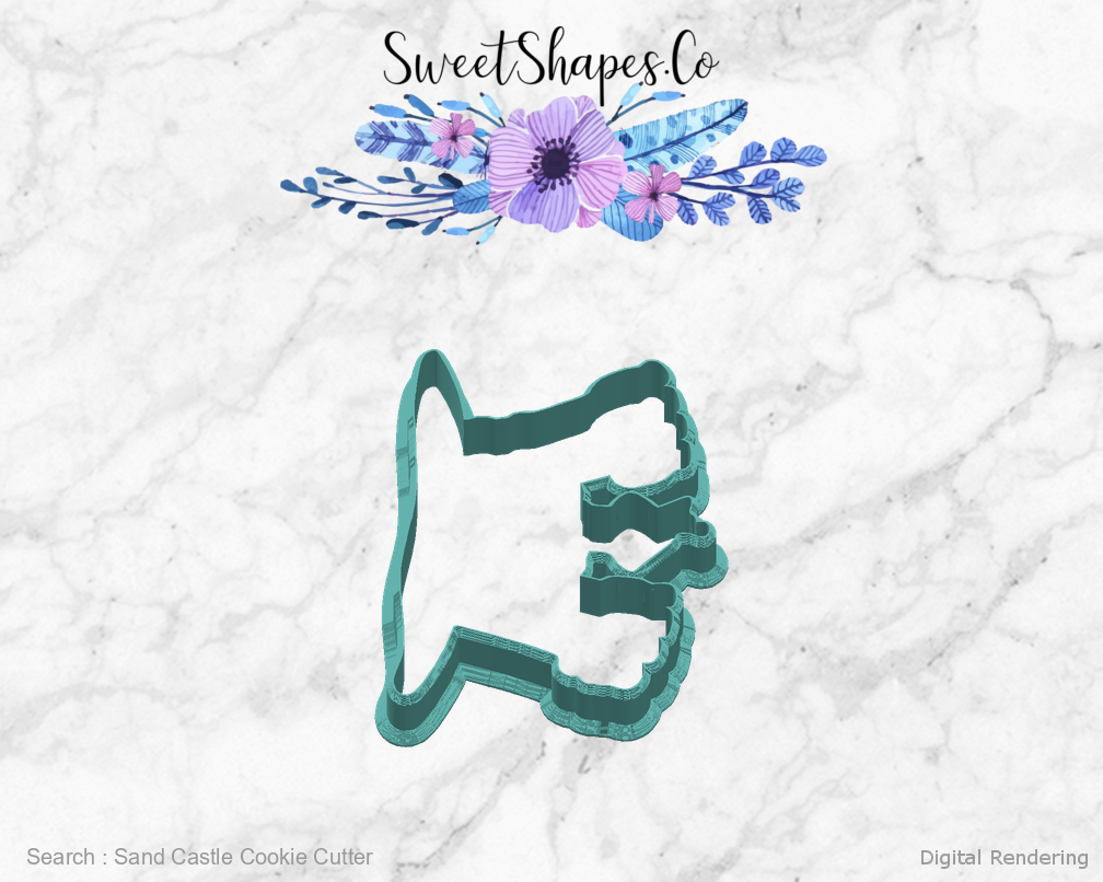 Sand Castle Cookie Cutter — right view