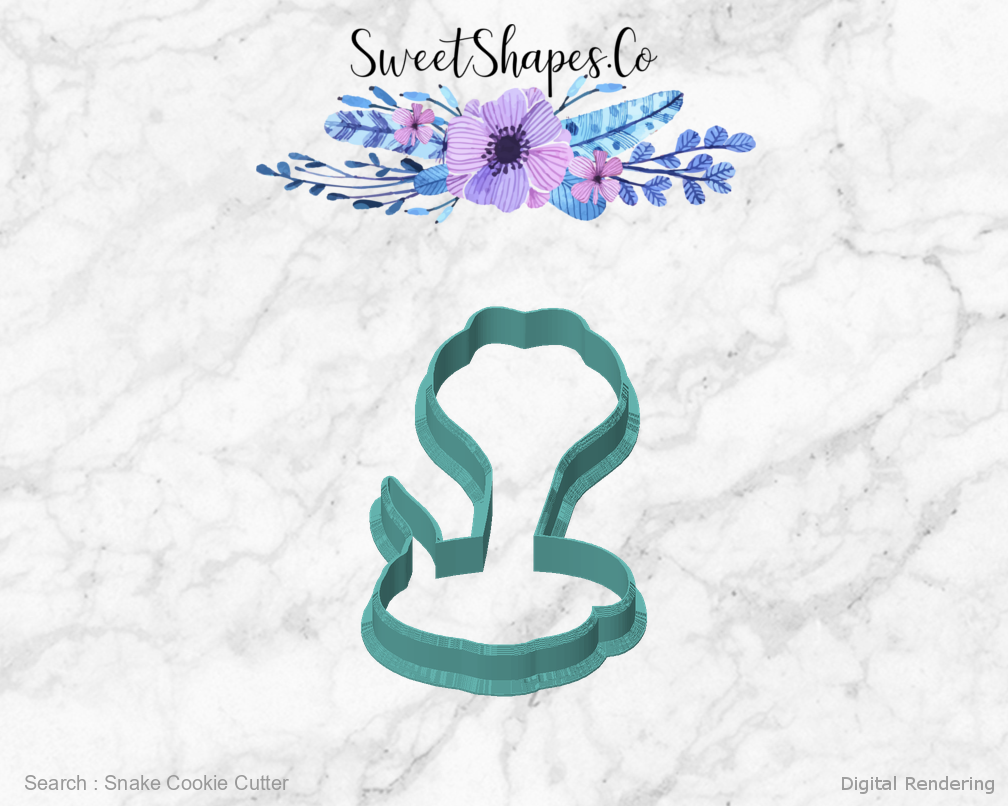 Snake Cookie Cutter — front view