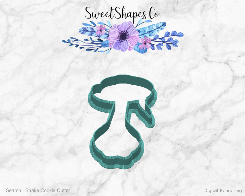 Snake Cookie Cutter — back view