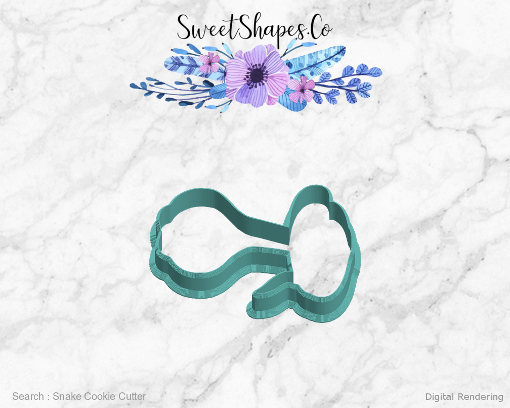 Snake Cookie Cutter — left view