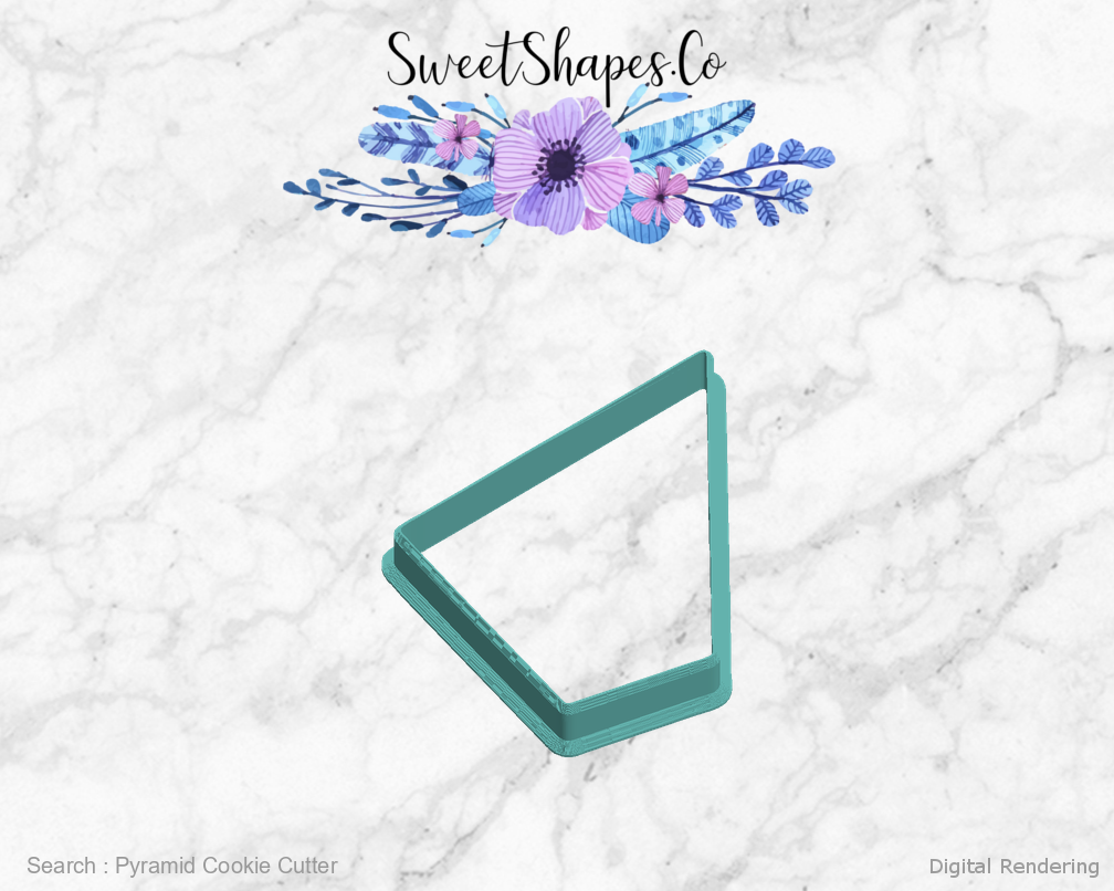 Pyramid Cookie Cutter — left view
