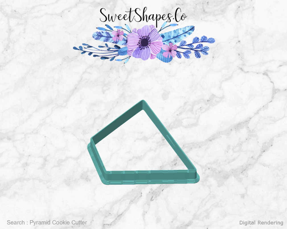 Pyramid Cookie Cutter — front view