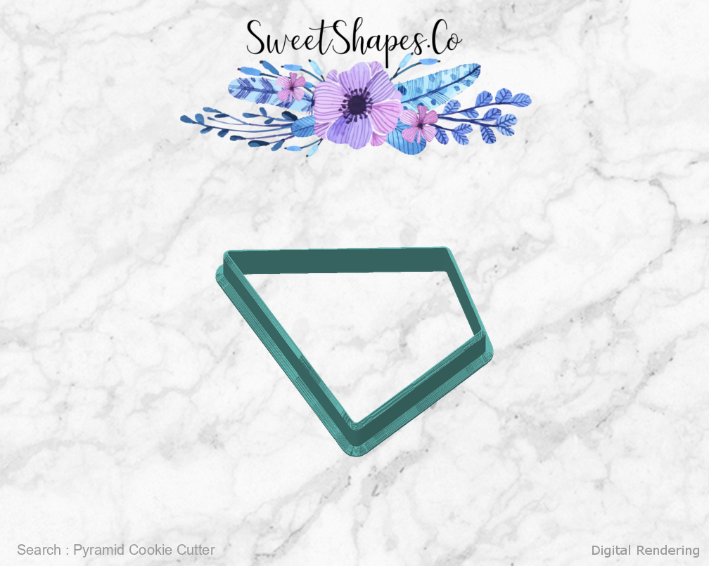 Pyramid Cookie Cutter — back view