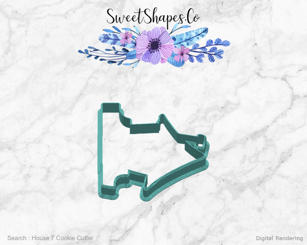 House 7 Cookie Cutter — right view