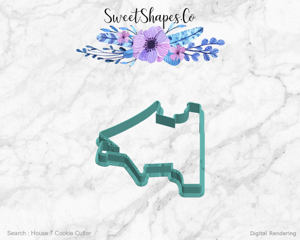 House 7 Cookie Cutter — left view