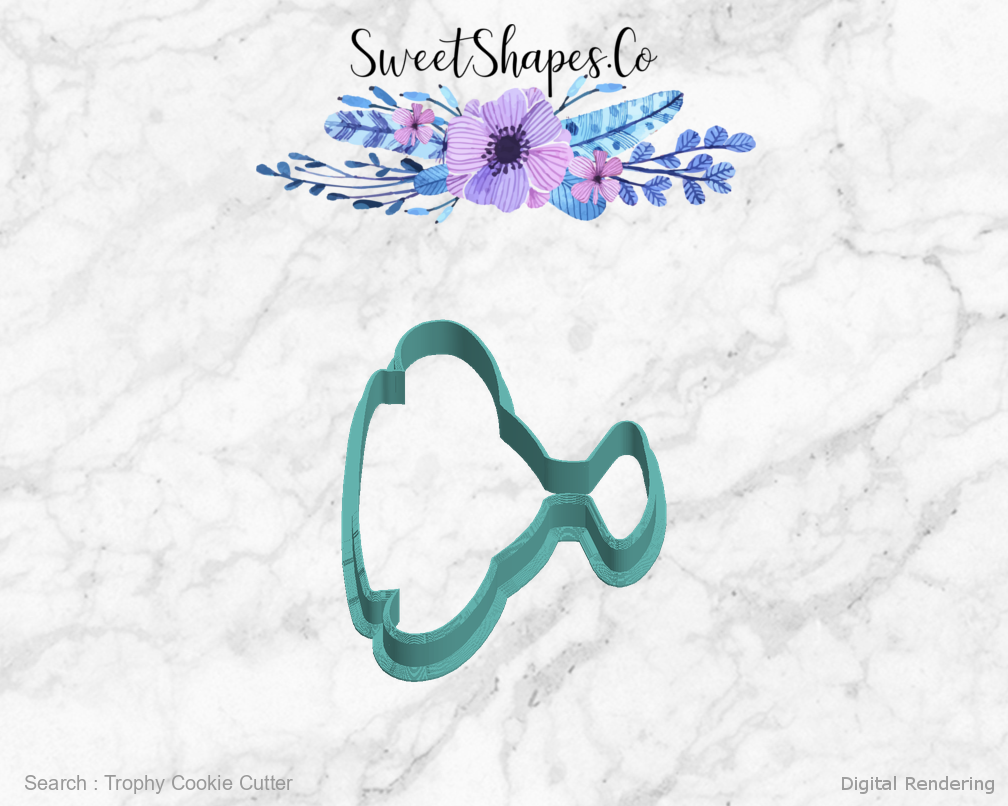 Trophy Cookie Cutter — left view