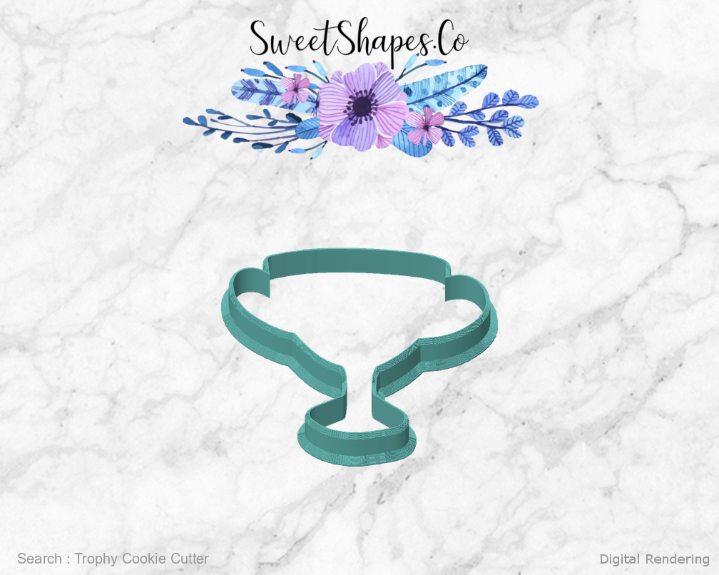 Trophy Cookie Cutter — front view