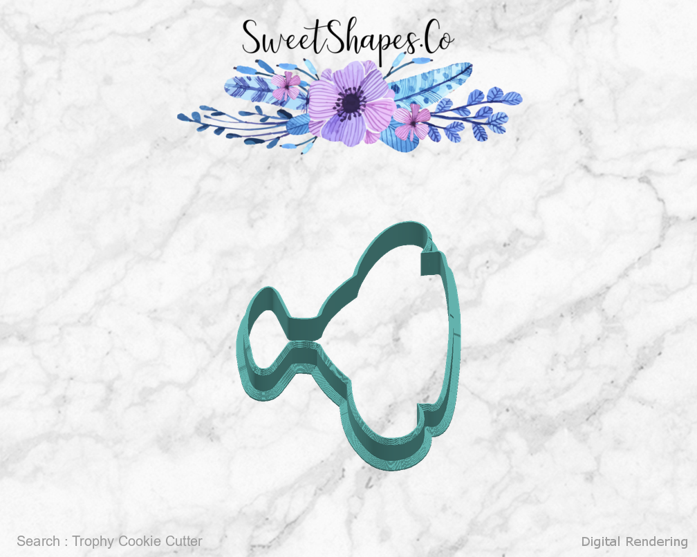 Trophy Cookie Cutter — right view