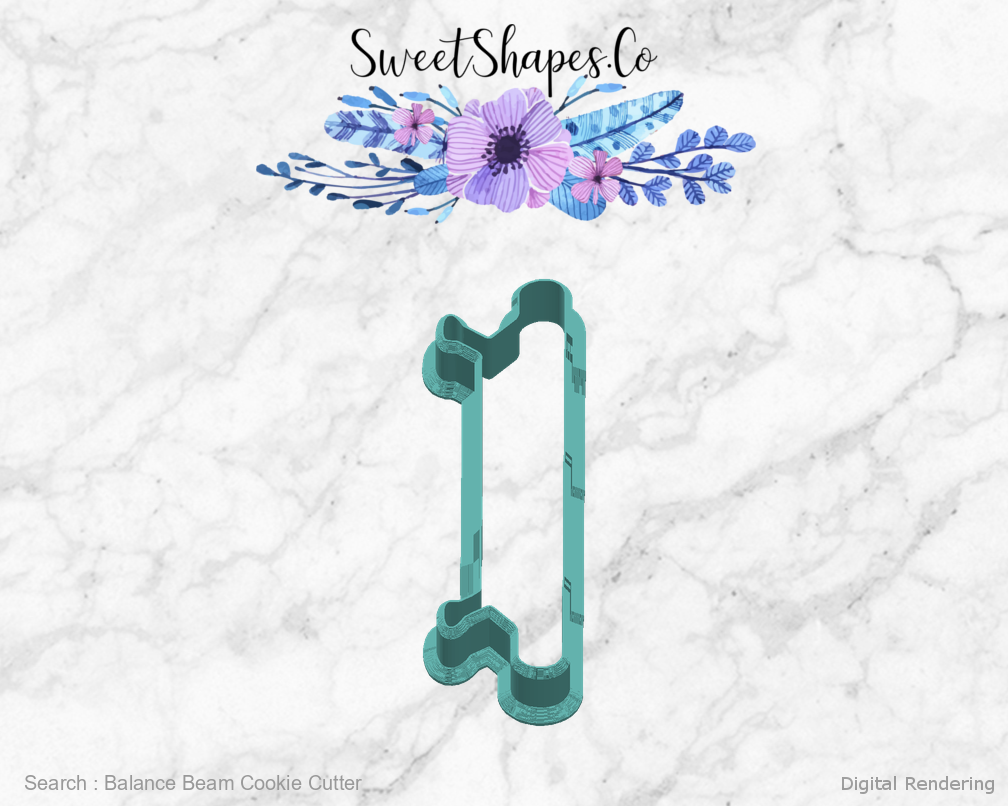 Balance Beam Cookie Cutter — right view