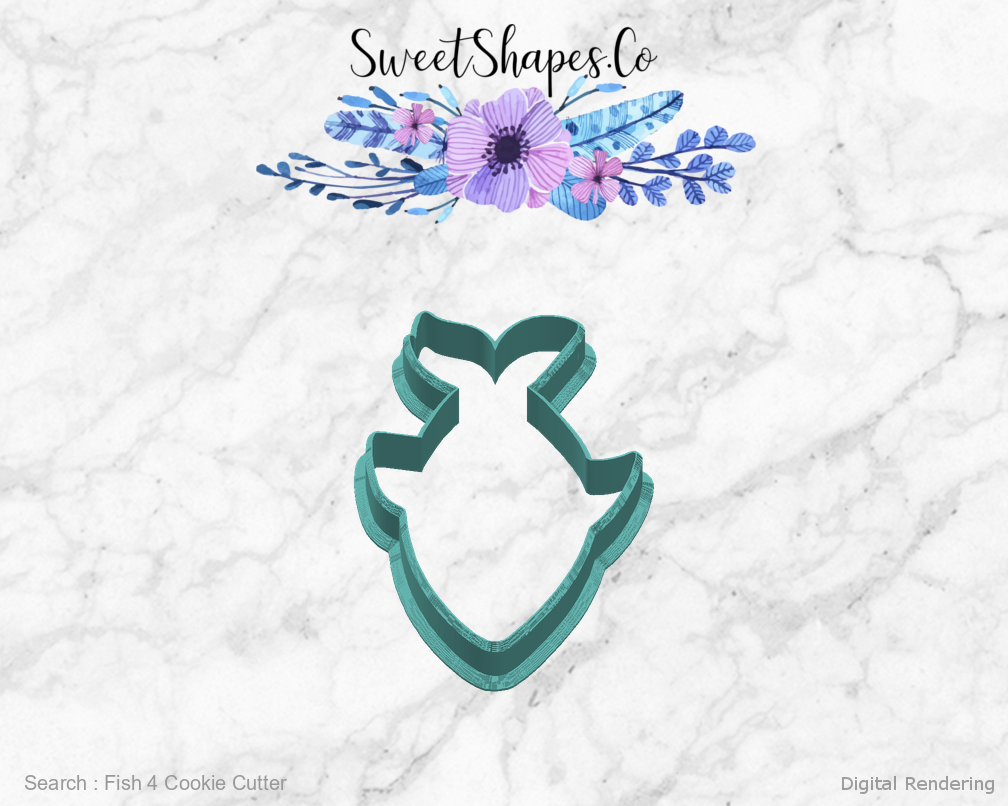 Fish 4 Cookie Cutter — right view