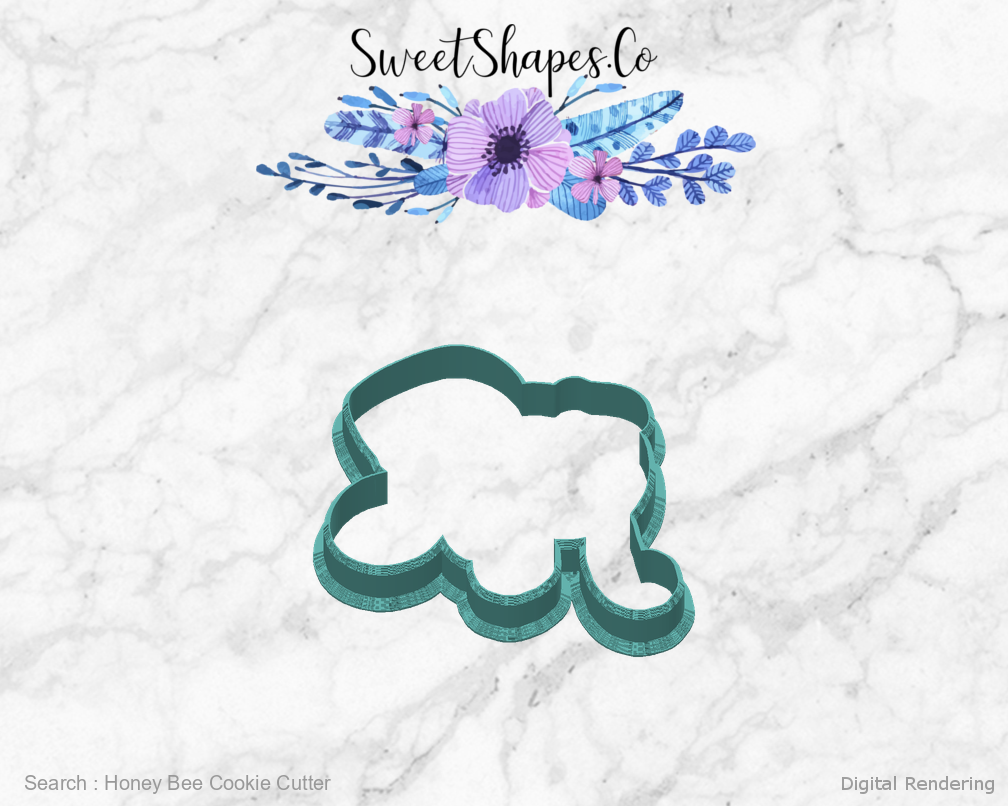 Honey Bee Cookie Cutter — back view