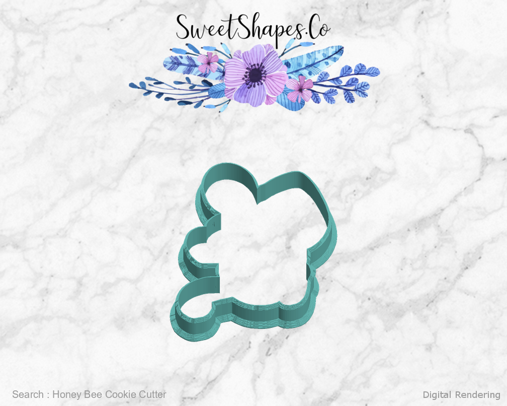 Honey Bee Cookie Cutter — left view