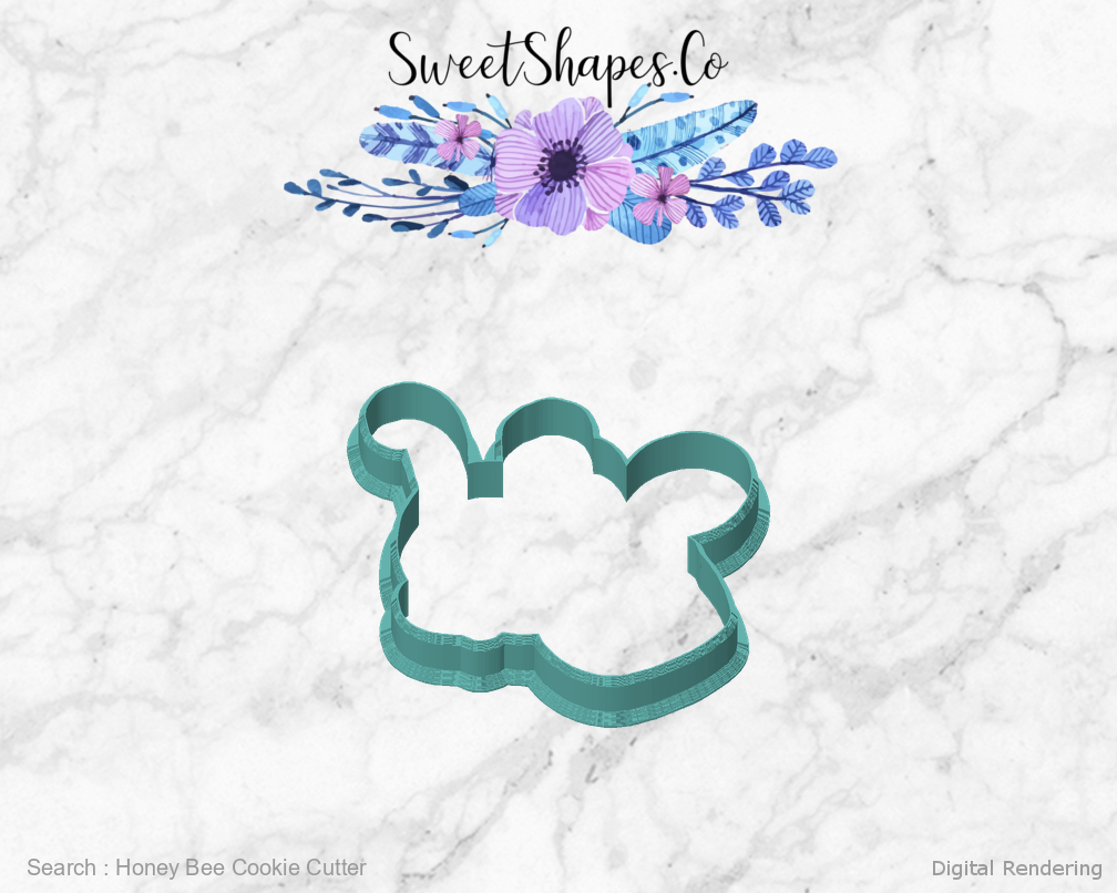 Honey Bee Cookie Cutter — front view