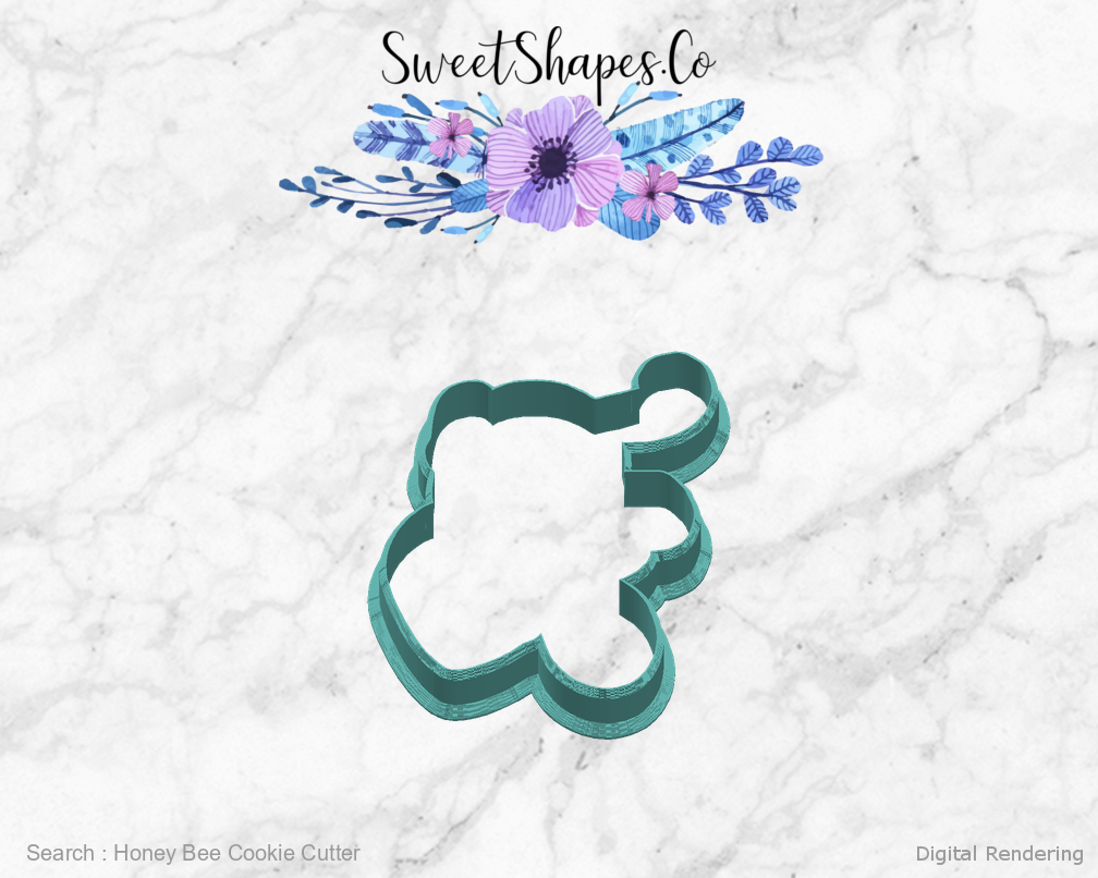 Honey Bee Cookie Cutter — right view