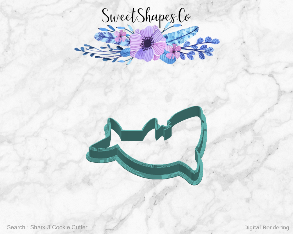 Shark 3 Cookie Cutter — right view