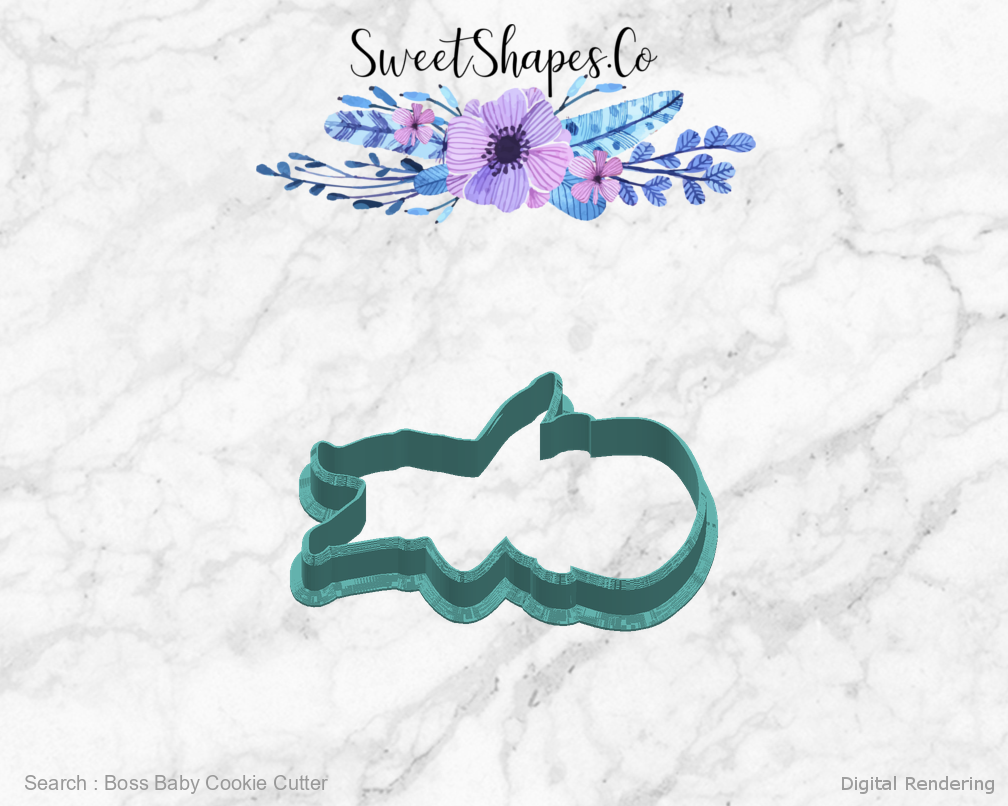 Boss Baby Cookie Cutter — right view