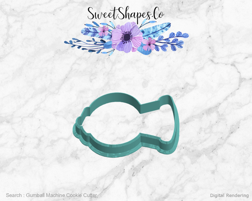 Gumball Machine Cookie Cutter — left view
