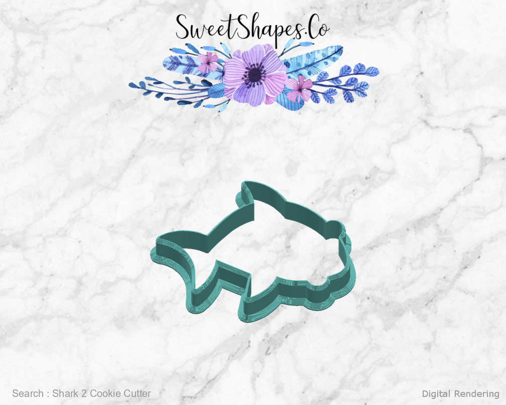 Shark 2 Cookie Cutter — right view