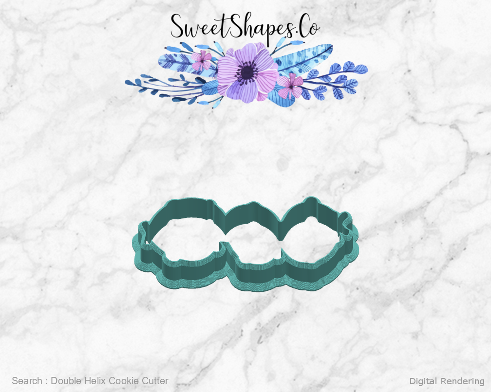 Double Helix Cookie Cutter — right view