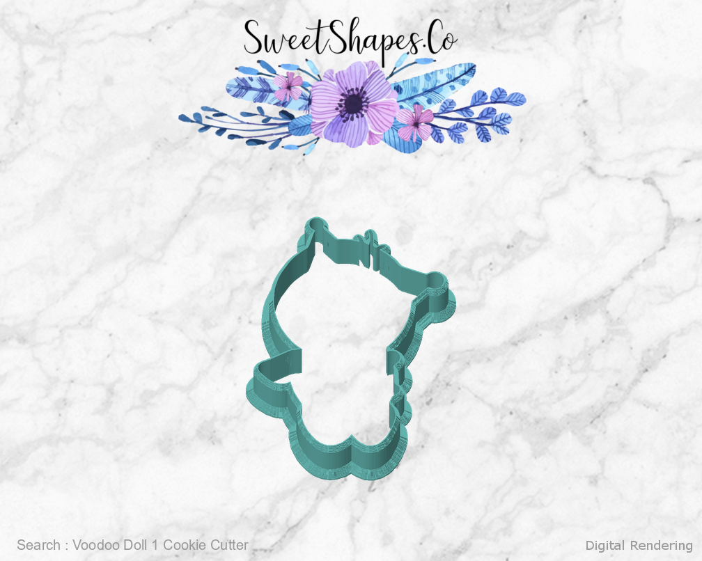 Voodoo Doll 1 Cookie Cutter — front view