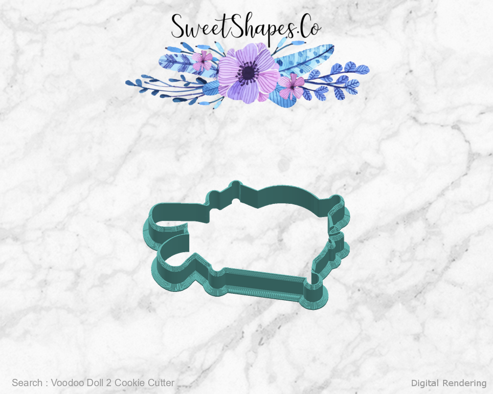Voodoo Doll 2 Cookie Cutter — right view