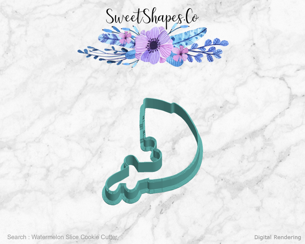 Watermelon Slice Cookie Cutter — left view