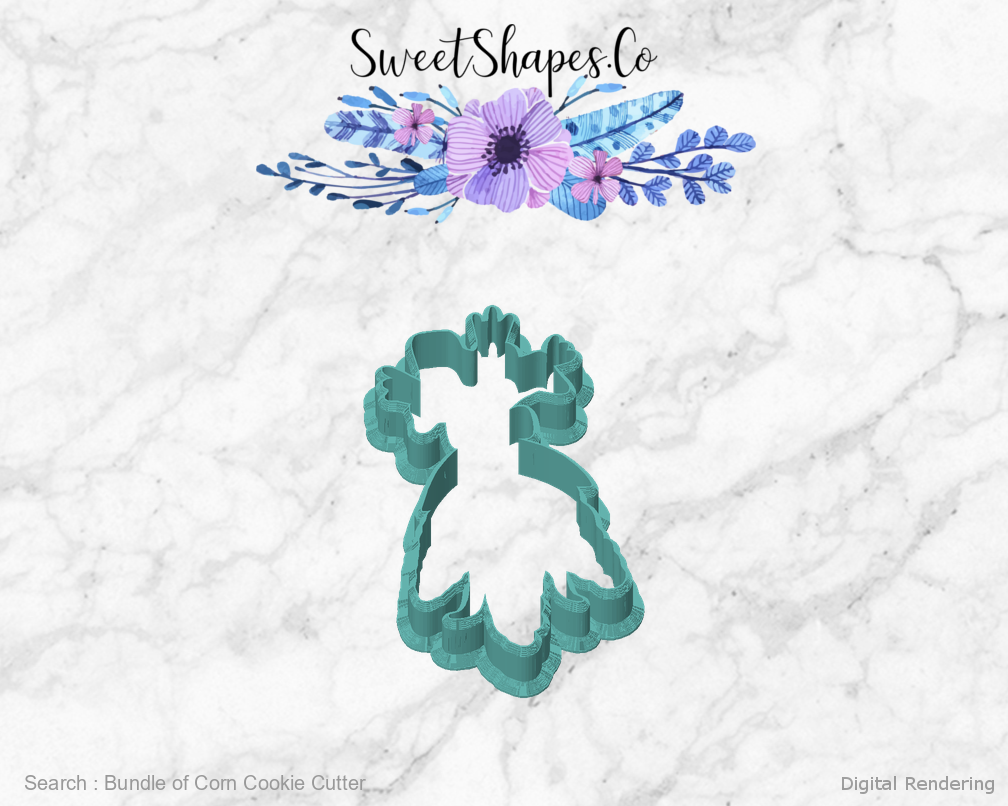 Bundle of Corn Cookie Cutter — front view